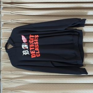 Men's Size 2X Detroit Classic Detroit Tigers/Red Wings & Little Caesars Hoodie
